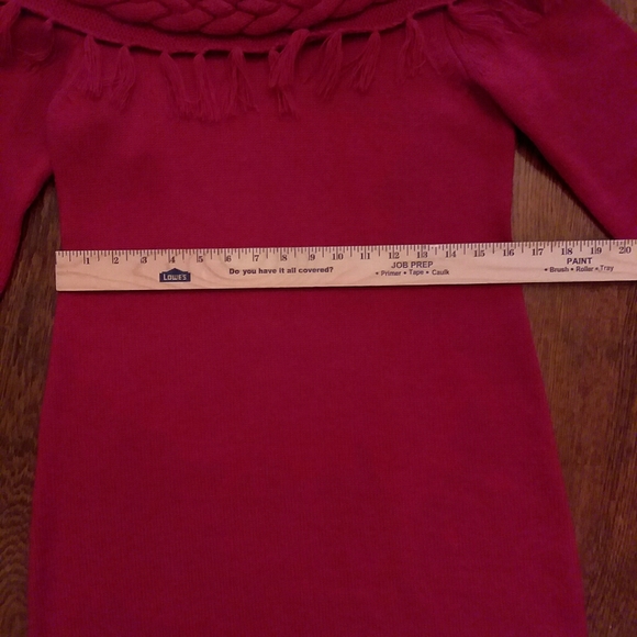 Red Liz Claiborne knit dress - Picture 5 of 7